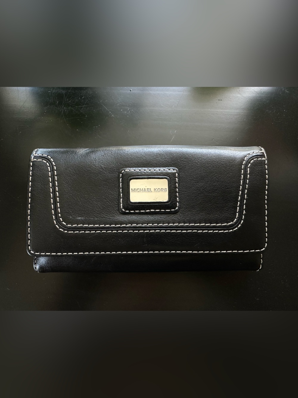 MICHAEL KORS Brookville Black Carryall Wallet